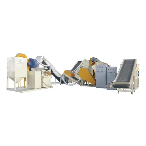 Integrated cable granulation system